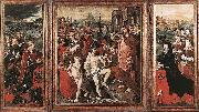 VERSPRONCK, Jan Cornelisz Triptych of the Micault Family oil painting reproduction